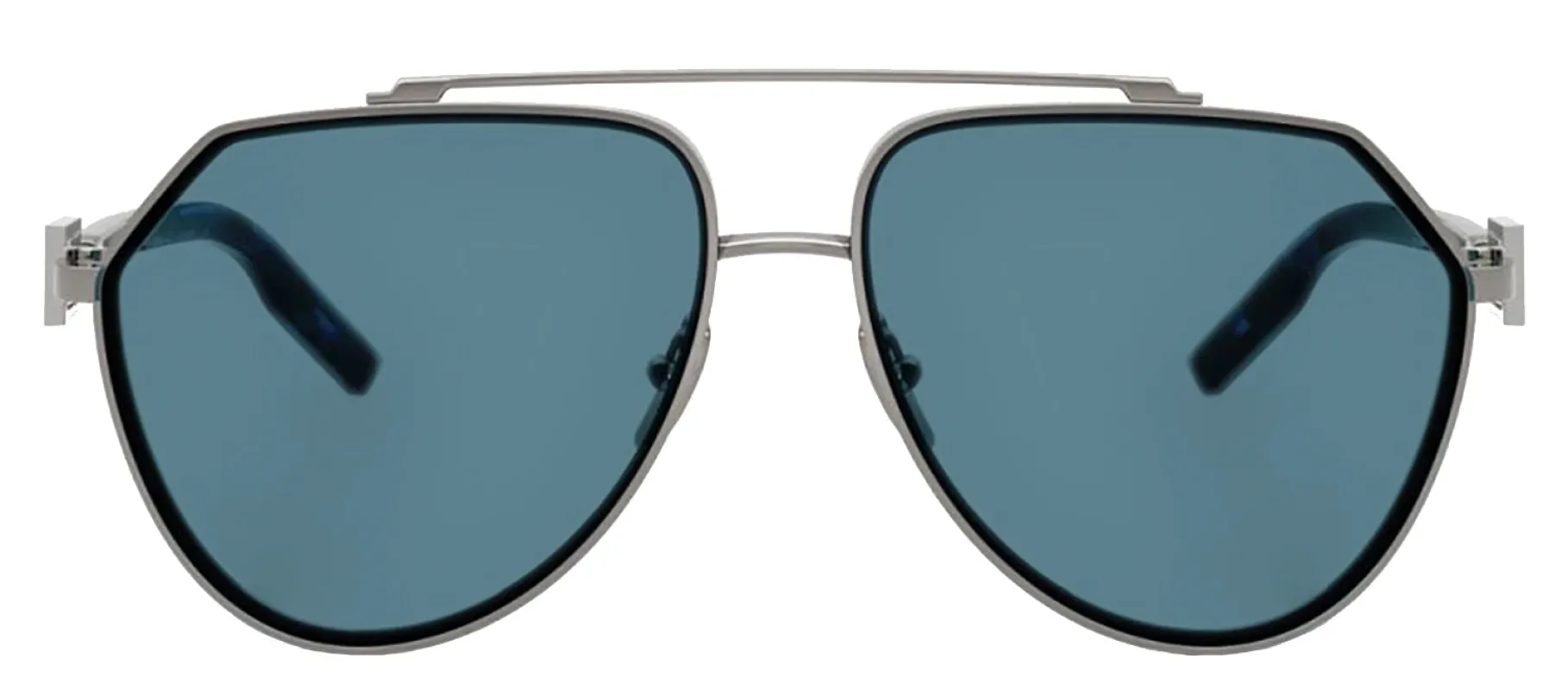 DOLCE & GABBANA DG 2315 04/80 Pilot Gunmetal Metal Sunglasses with Grey Lens sold by Gaffos