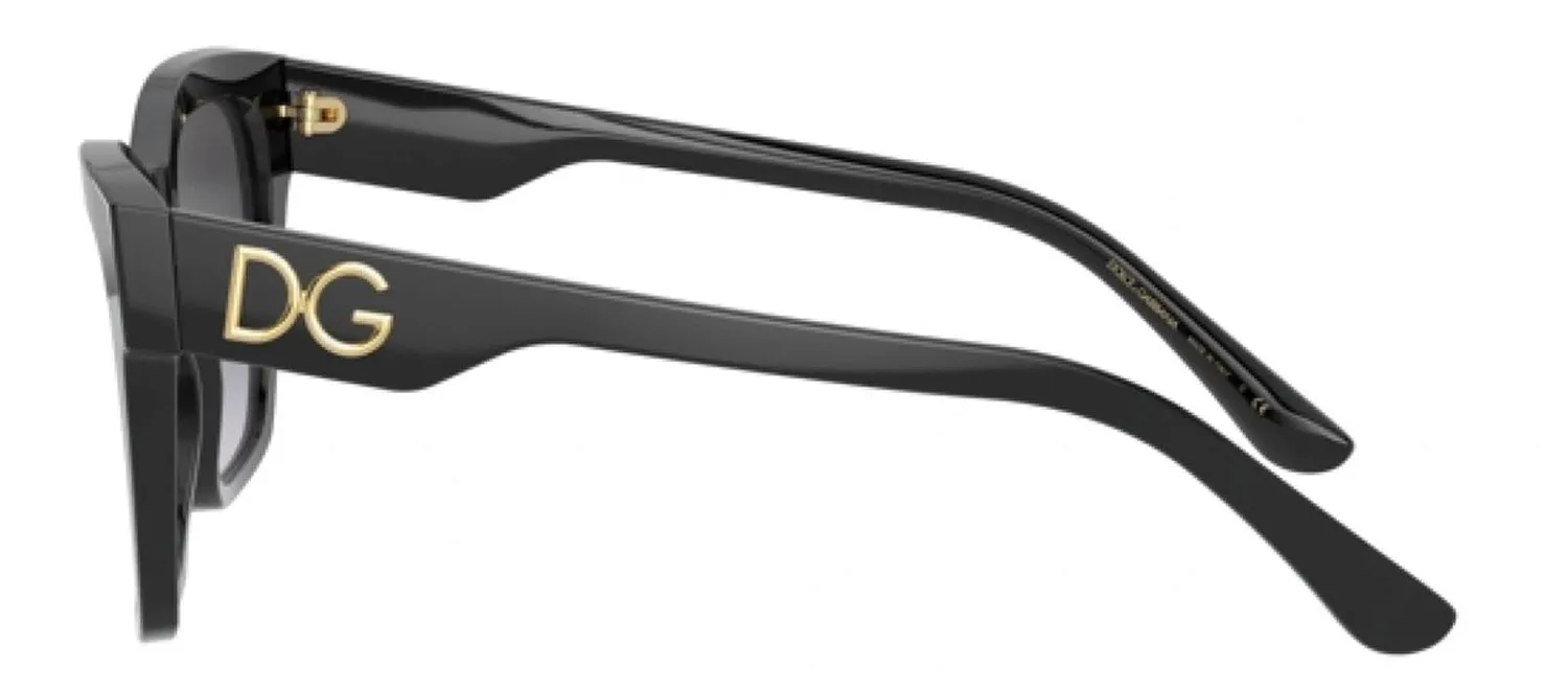 DOLCE & GABBANA DG 4384 501/8G Square Black Acetate Sunglasses with Grey Gradient Lens sold by Gaffos product image thumbnail 3