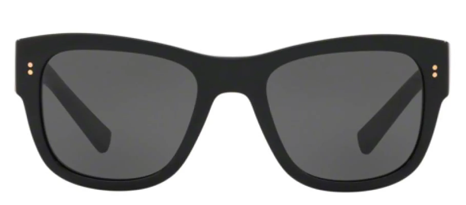DOLCE & GABBANA DG 4338 501/87 Square Black Acetate Sunglasses with Dark Grey Lens sold by Gaffos
