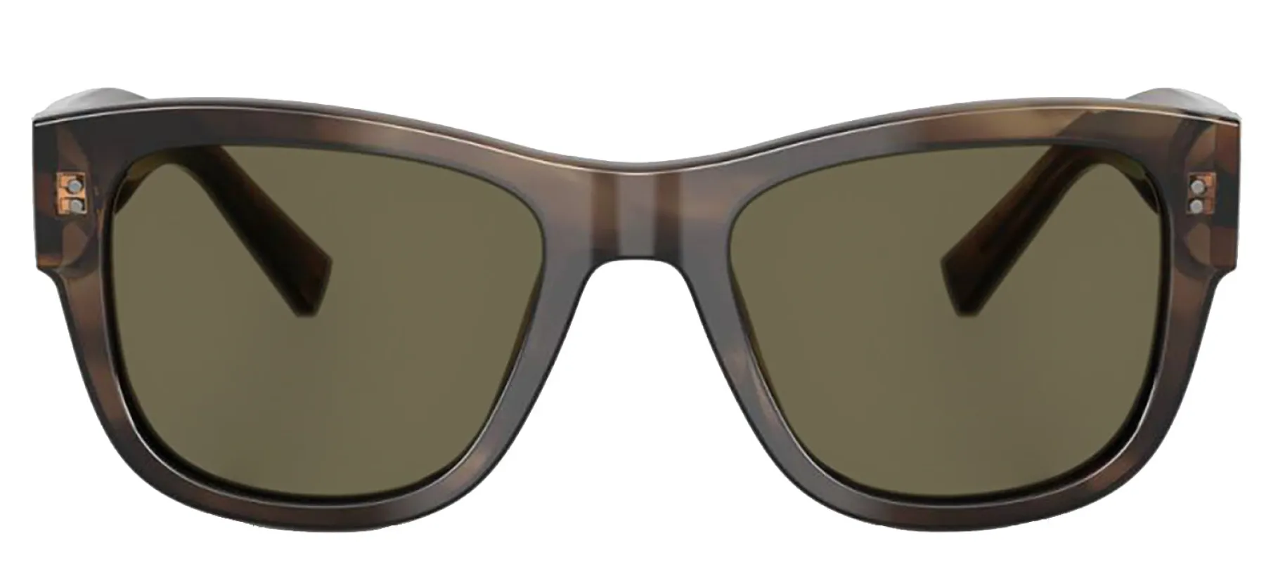 DOLCE & GABBANA DG 4338 3200/3 Square Green Havana Acetate Sunglasses with Brown Lens sold by Gaffos