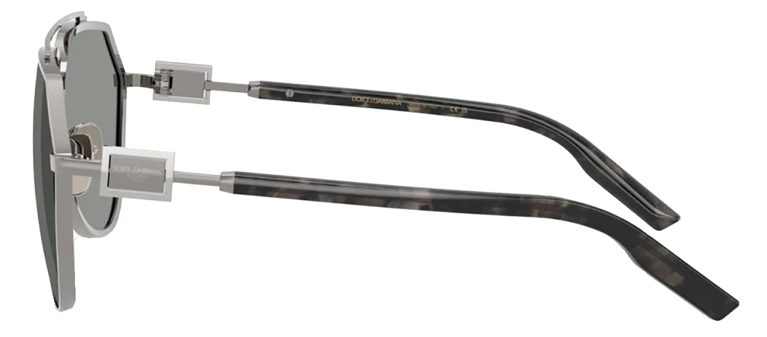 DOLCE & GABBANA DG 2315 04/1 Pilot Gunmetal Metal Sunglasses with Grey Lens sold by Gaffos product image thumbnail 3