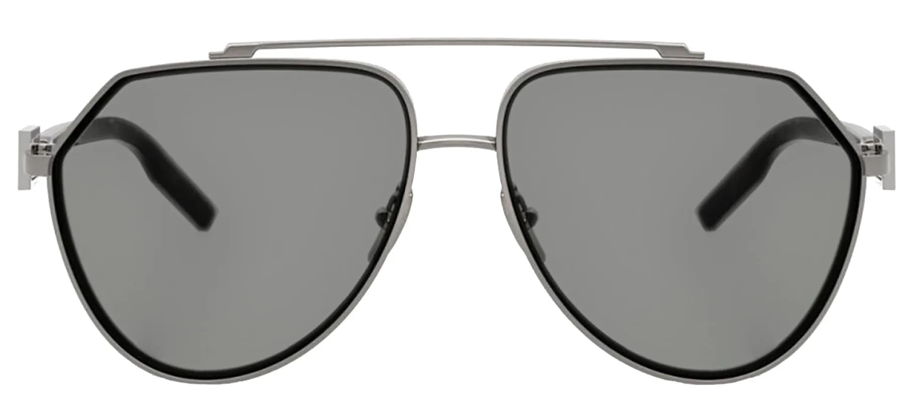 DOLCE & GABBANA DG 2315 04/1 Pilot Gunmetal Metal Sunglasses with Grey Lens sold by Gaffos