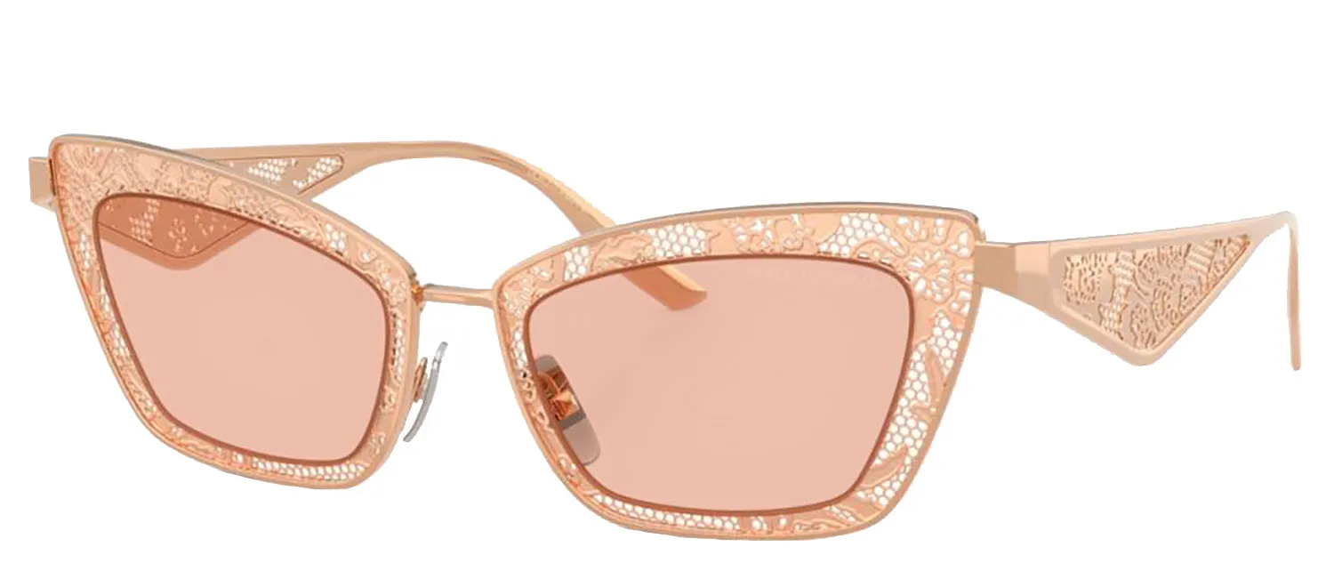 DOLCE & GABBANA DG 2311 129884 Cat Eye Rose Gold Steel Sunglasses with Dark Pink Lens sold by Gaffos product image thumbnail 2