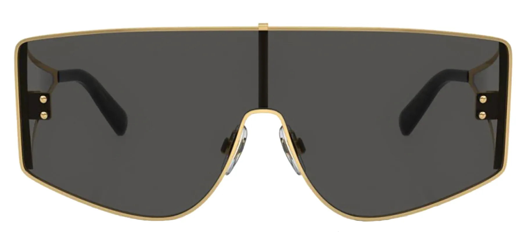 DOLCE & GABBANA DG 2305 02/87 Rectangle Gold Metal Sunglasses with Dark Grey Lens sold by Gaffos