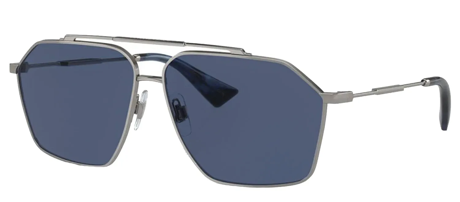 DOLCE & GABBANA DG 2303 04/80 Pilot Gunmetal Metal Sunglasses with Dark Blue Lens sold by Gaffos product image thumbnail 2