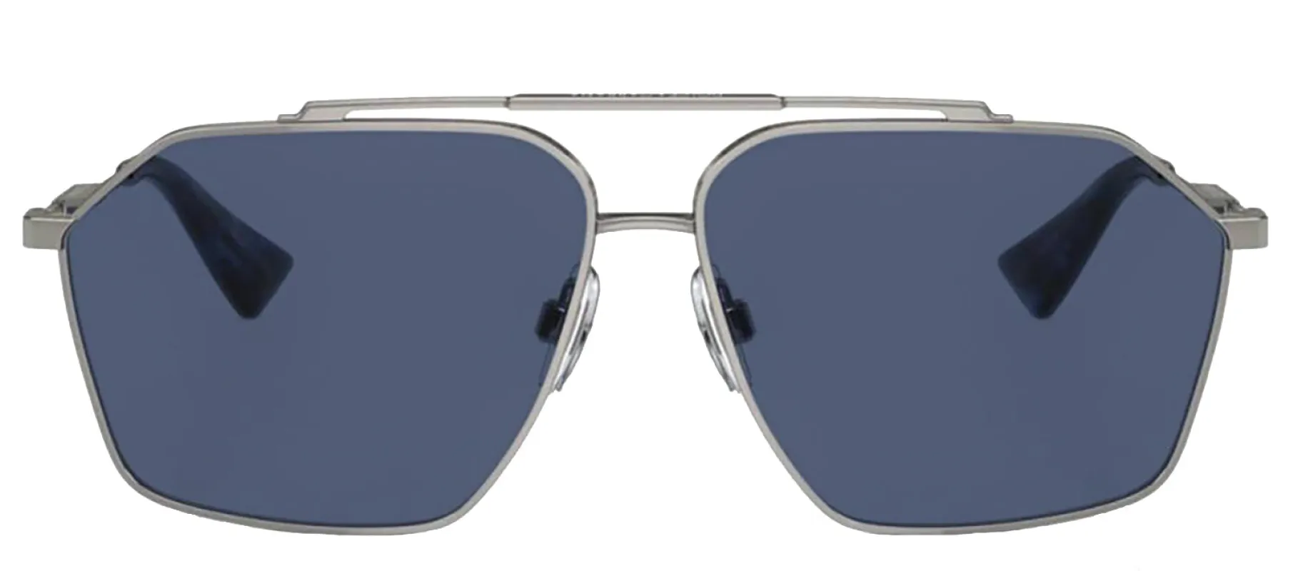 DOLCE & GABBANA DG 2303 04/80 Pilot Gunmetal Metal Sunglasses with Dark Blue Lens sold by Gaffos