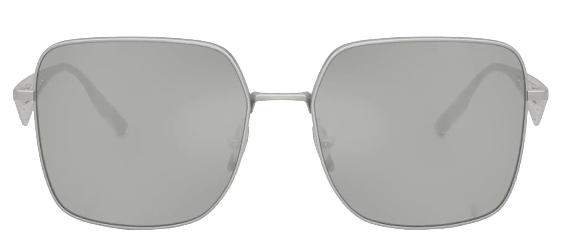 DOLCE & GABBANA DG 2310 13648V Square Matte Silver Metal Sunglasses with Clear Mirror Silver Lens sold by Gaffos