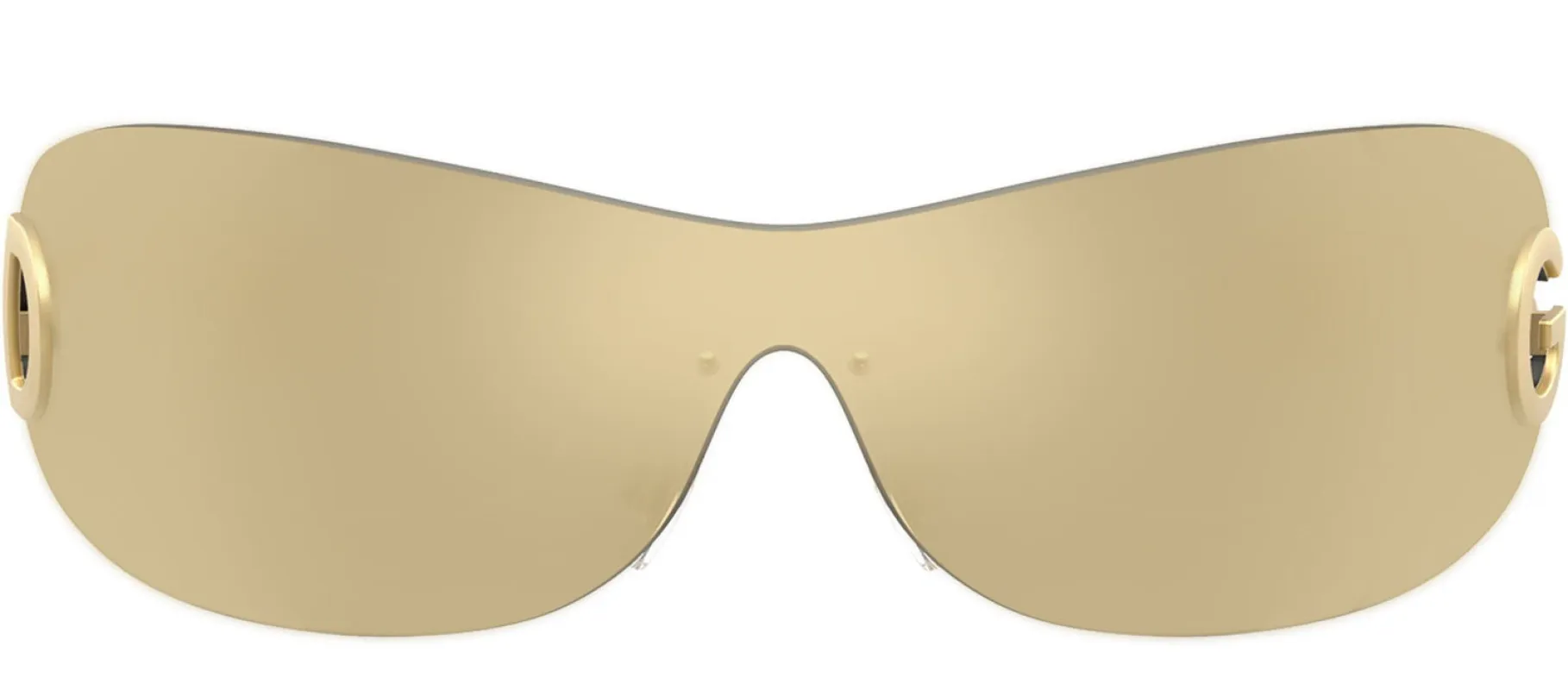 DOLCE & GABBANA DG 2308 12246E Butterfly Matte Gold Metal Sunglasses with Light Brown Mirror Gold Lens sold by Gaffos