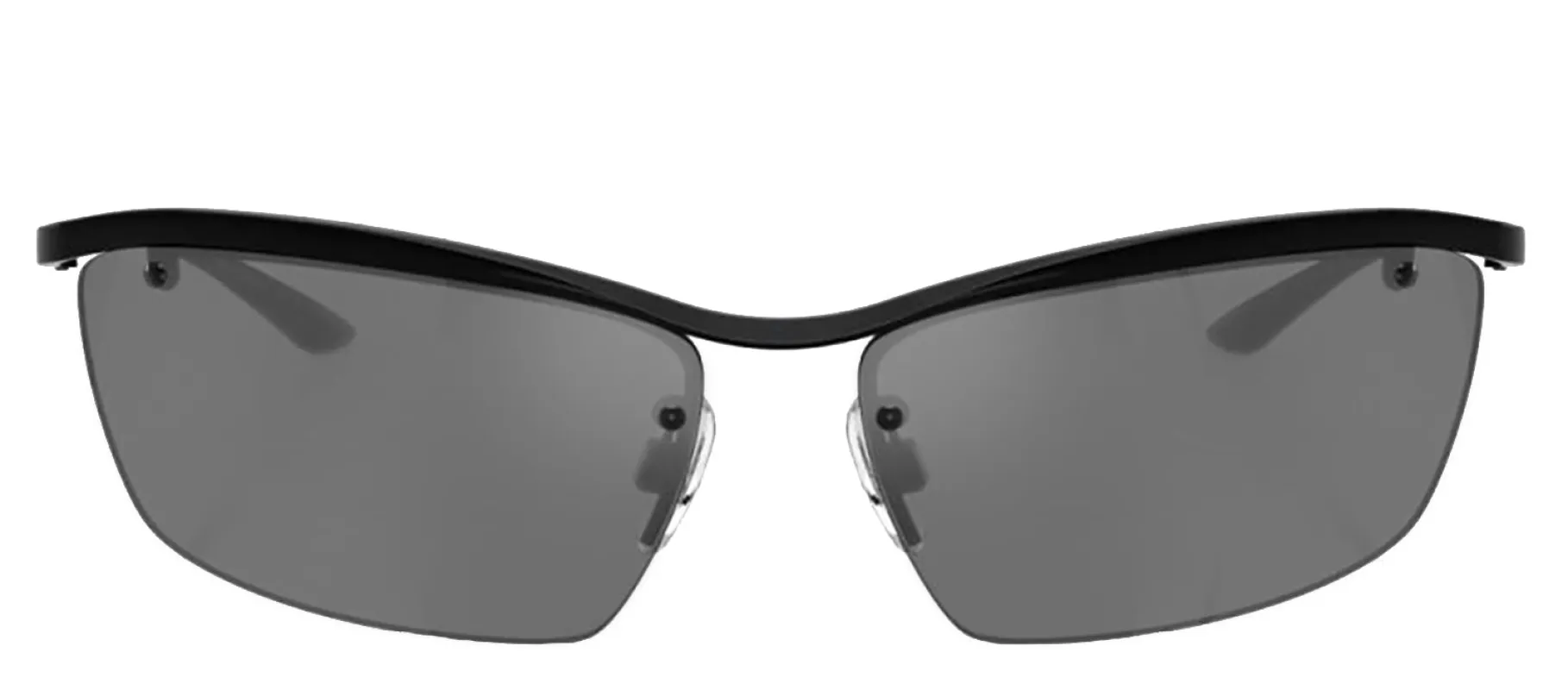 DOLCE & GABBANA DG 2307 01/6G Rectangle Black Metal Sunglasses with Grey Mirror Black Lens sold by Gaffos