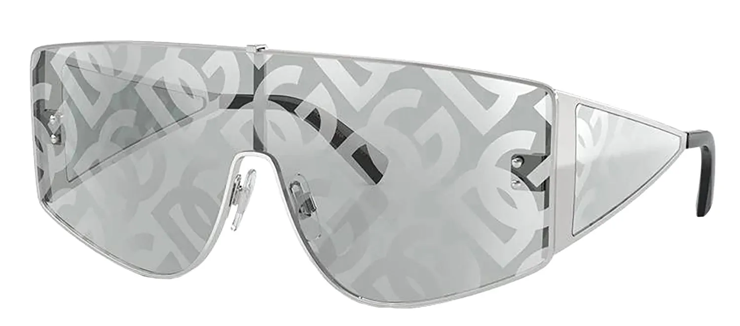 DOLCE & GABBANA DG 2305 05/AL Rectangle Silver Metal Sunglasses with Silver Lens sold by Gaffos product image thumbnail 2