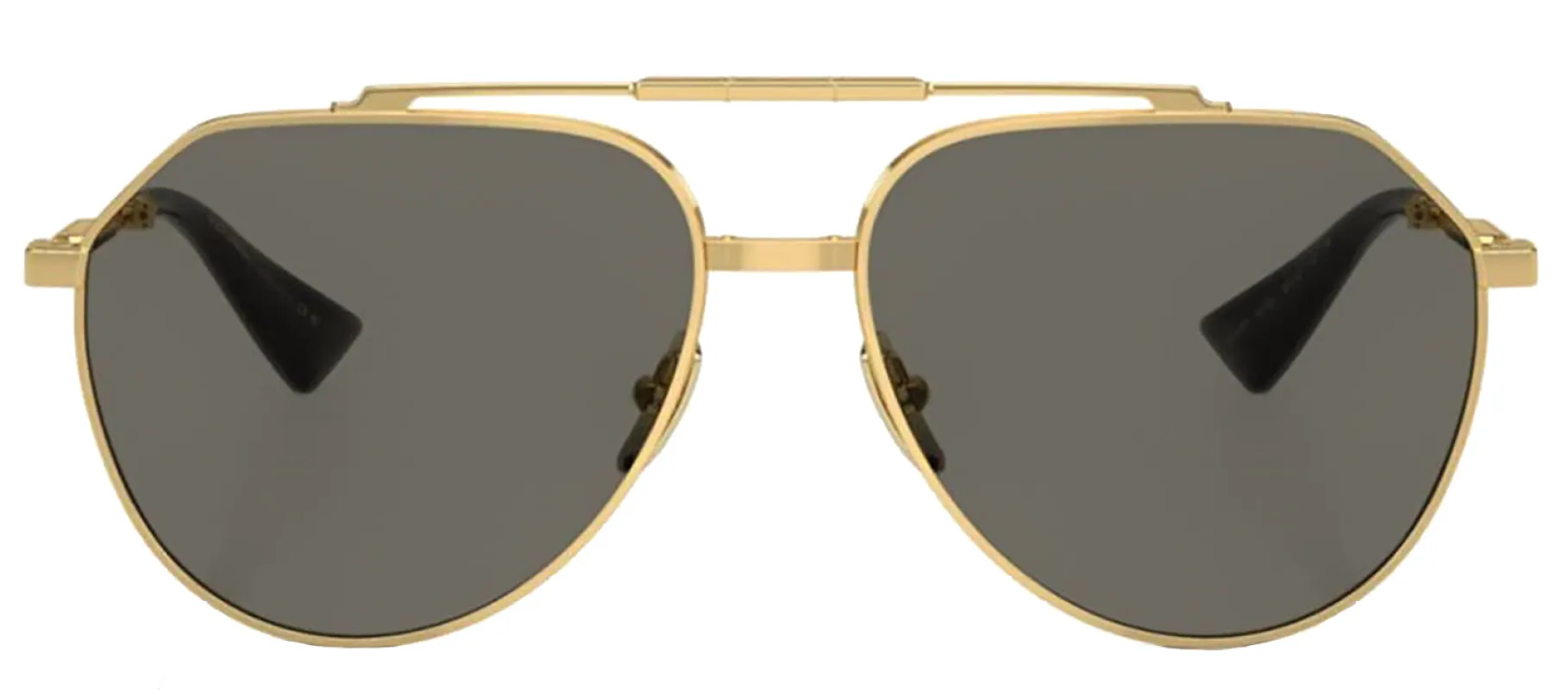 DOLCE & GABBANA DG 2302 02/R5 Pilot Gold Metal Sunglasses with Grey Lens sold by Gaffos