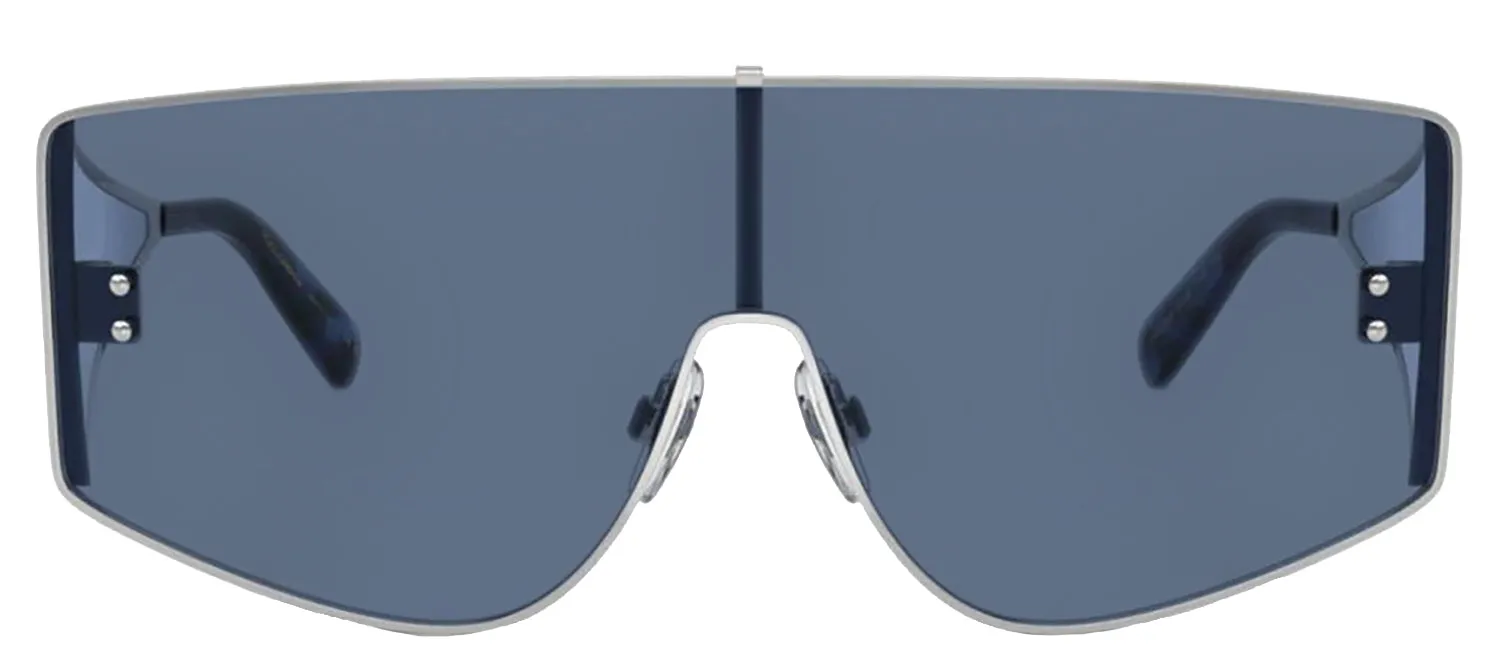 DOLCE & GABBANA DG 2305 05/80 Rectangle Silver Metal Sunglasses with Dark Blue Lens sold by Gaffos