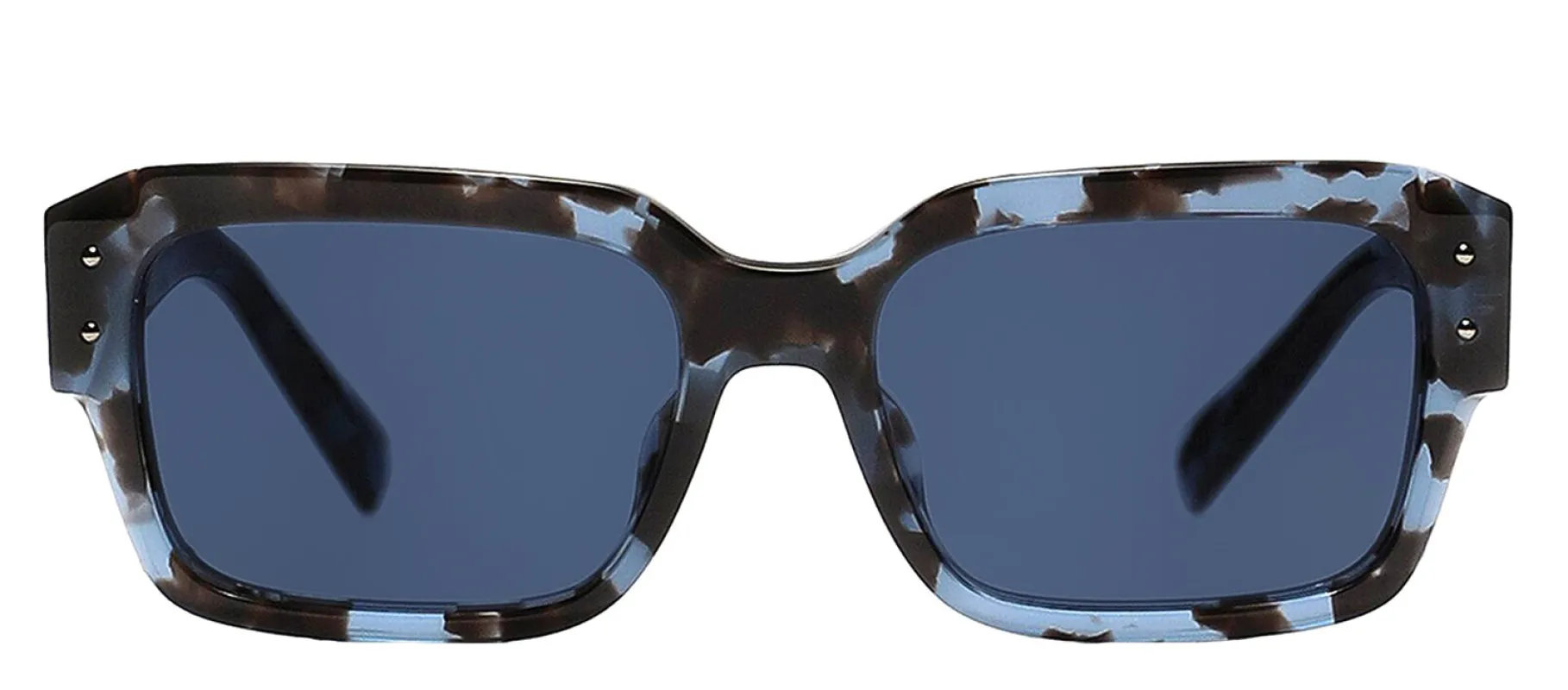 DOLCE & GABBANA DG 4460F 339280 Square Havana Blue Acetate Sunglasses with Dark Blue Lens sold by Gaffos