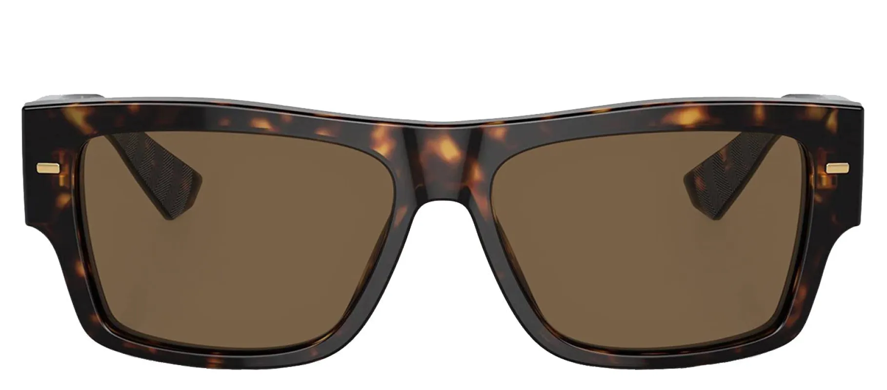 DOLCE & GABBANA DG 4451 502/73 Rectangle Havana Acetate Sunglasses with Dark Brown Lens sold by Gaffos