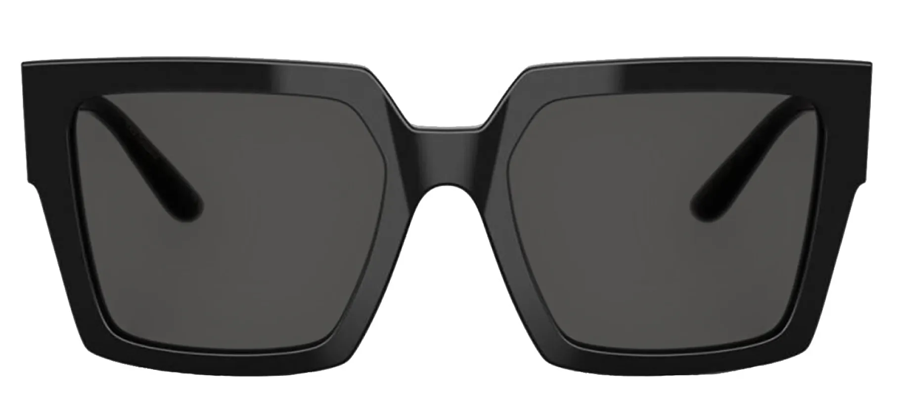 DOLCE & GABBANA DG 4446B 335587 Square Black Acetate Sunglasses with Dark Grey Lens sold by Gaffos