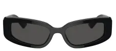 DOLCE & GABBANA DG 4445 335587 Cat Eye Black Acetate Sunglasses with Dark Grey Lens sold by Gaffos