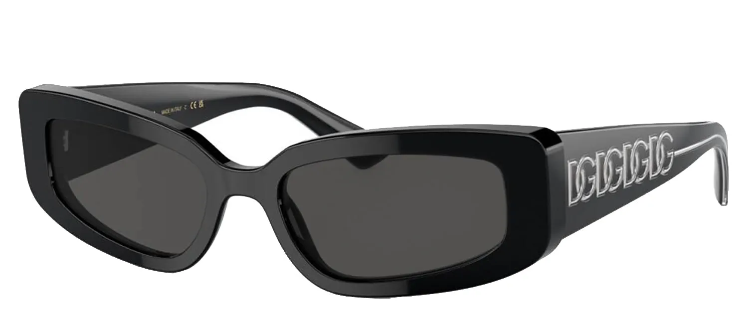 DOLCE & GABBANA DG 4445 501/87 Cat Eye Black Acetate Sunglasses with Dark Grey Lens sold by Gaffos product image thumbnail 2