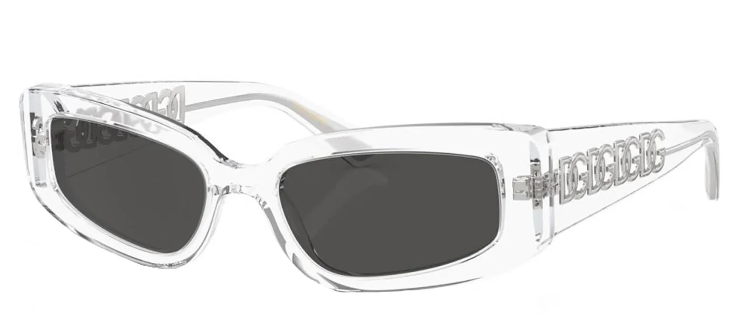 DOLCE & GABBANA DG 4445 313387 Cat Eye Crystal Acetate Sunglasses with Dark Grey Lens sold by Gaffos product image thumbnail 2