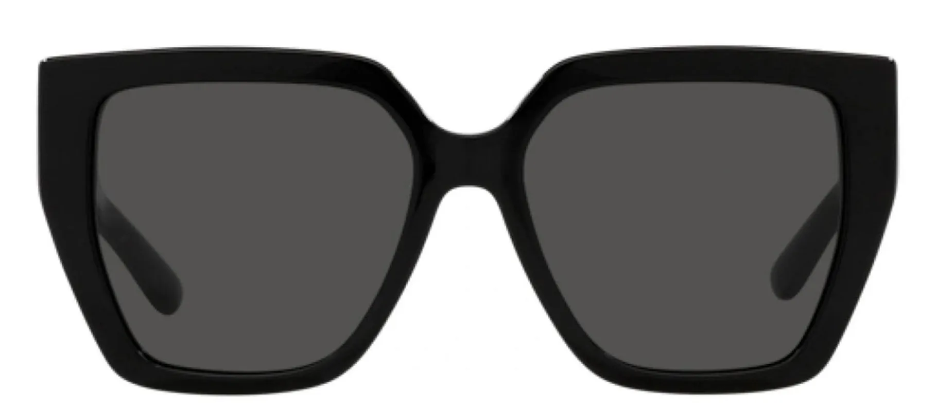 DOLCE & GABBANA DG 4438F 501/87 Square Black Acetate Sunglasses with Dark Grey Lens sold by Gaffos