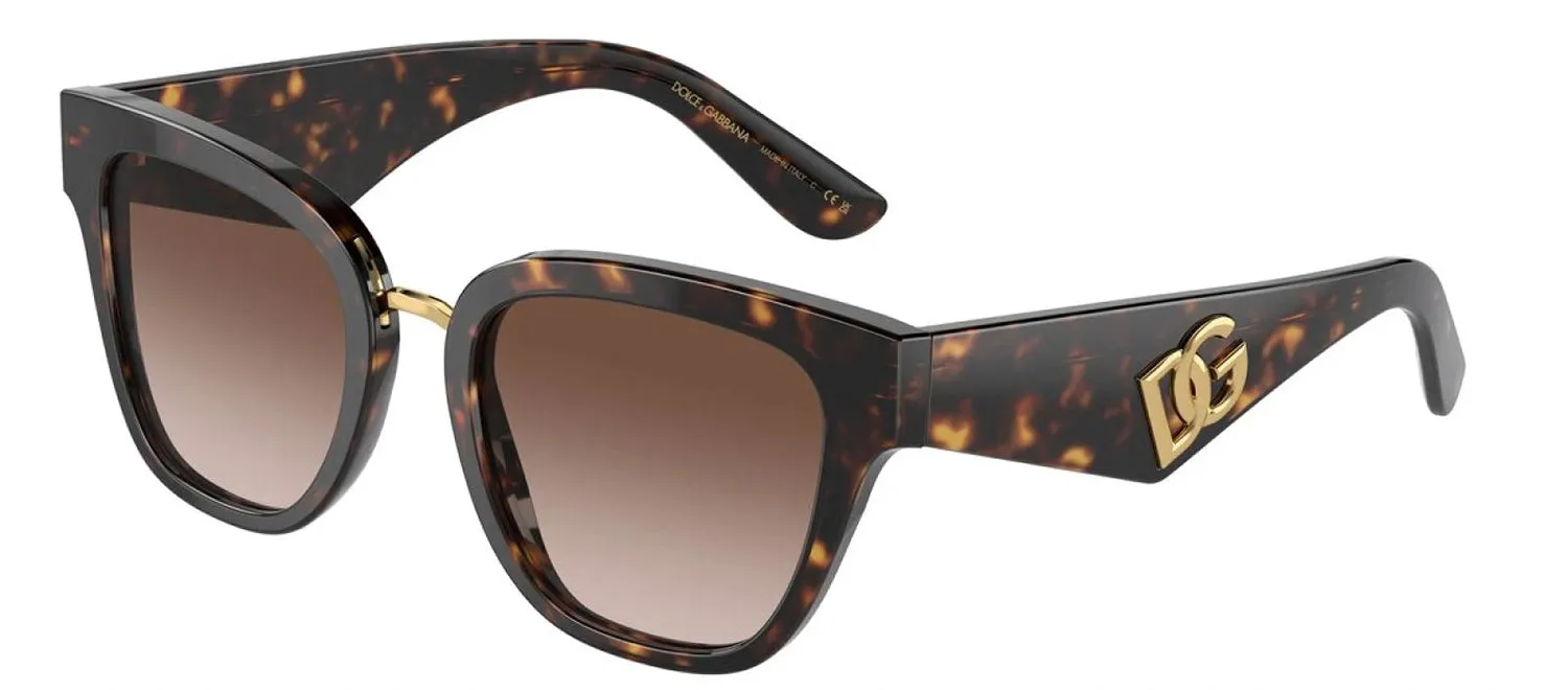 DOLCE & GABBANA DG 4437F 502/13 Butterfly Havana Acetate Sunglasses with Gradient Brown Lens sold by Gaffos product image thumbnail 2