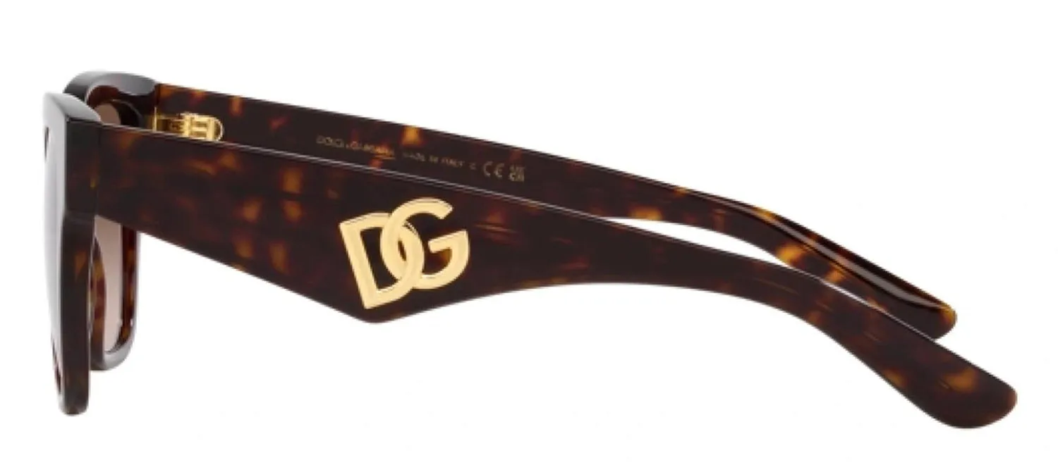 DOLCE & GABBANA DG 4437F 502/13 Butterfly Havana Acetate Sunglasses with Gradient Brown Lens sold by Gaffos product image thumbnail 3