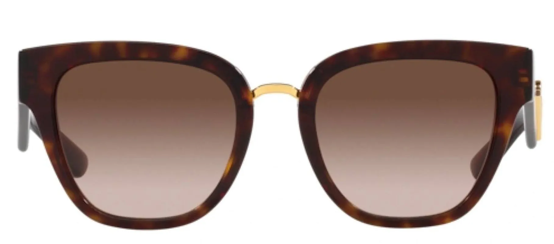 DOLCE & GABBANA DG 4437 502/13 Butterfly Havana Acetate Sunglasses with Gradient Brown Lens sold by Gaffos