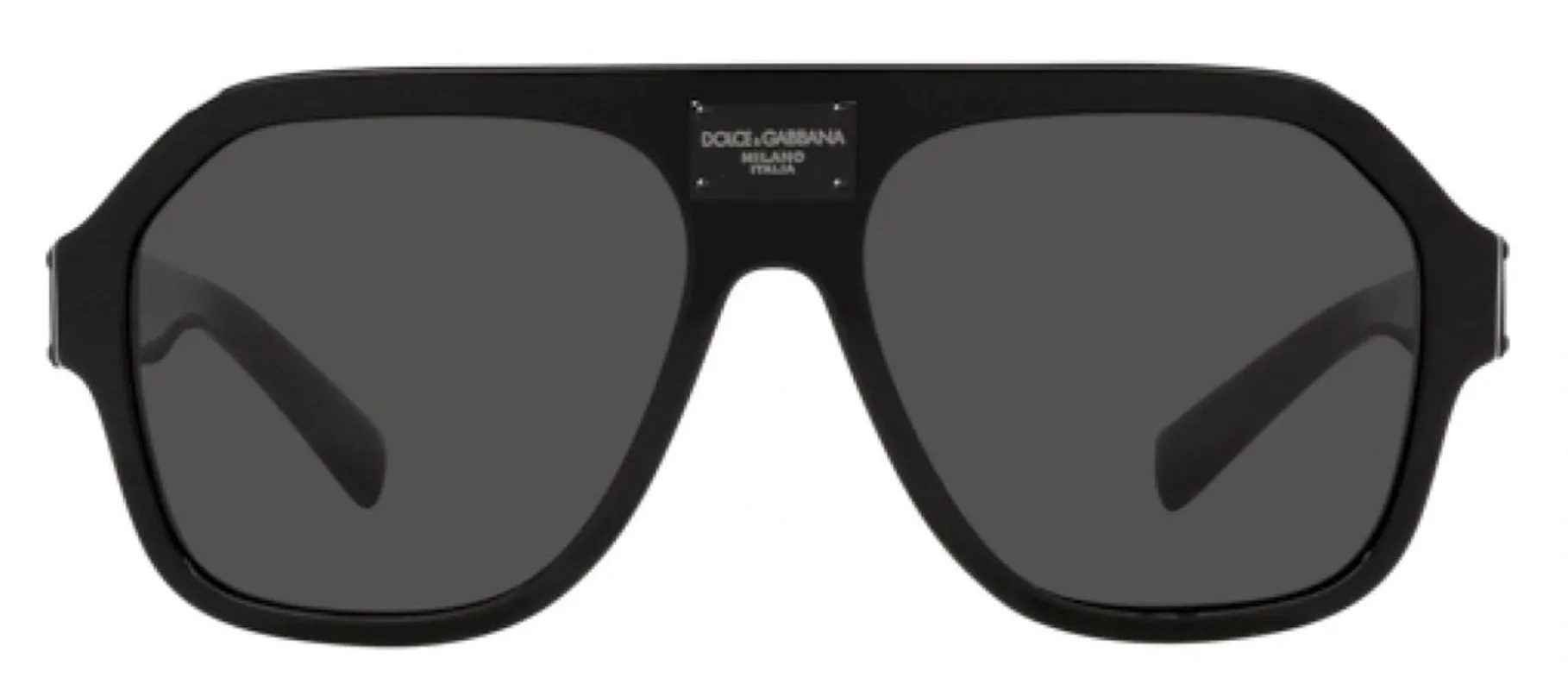 DOLCE & GABBANA DG 4433 501/87 Pilot Black Acetate Sunglasses with Dark Grey Lens sold by Gaffos