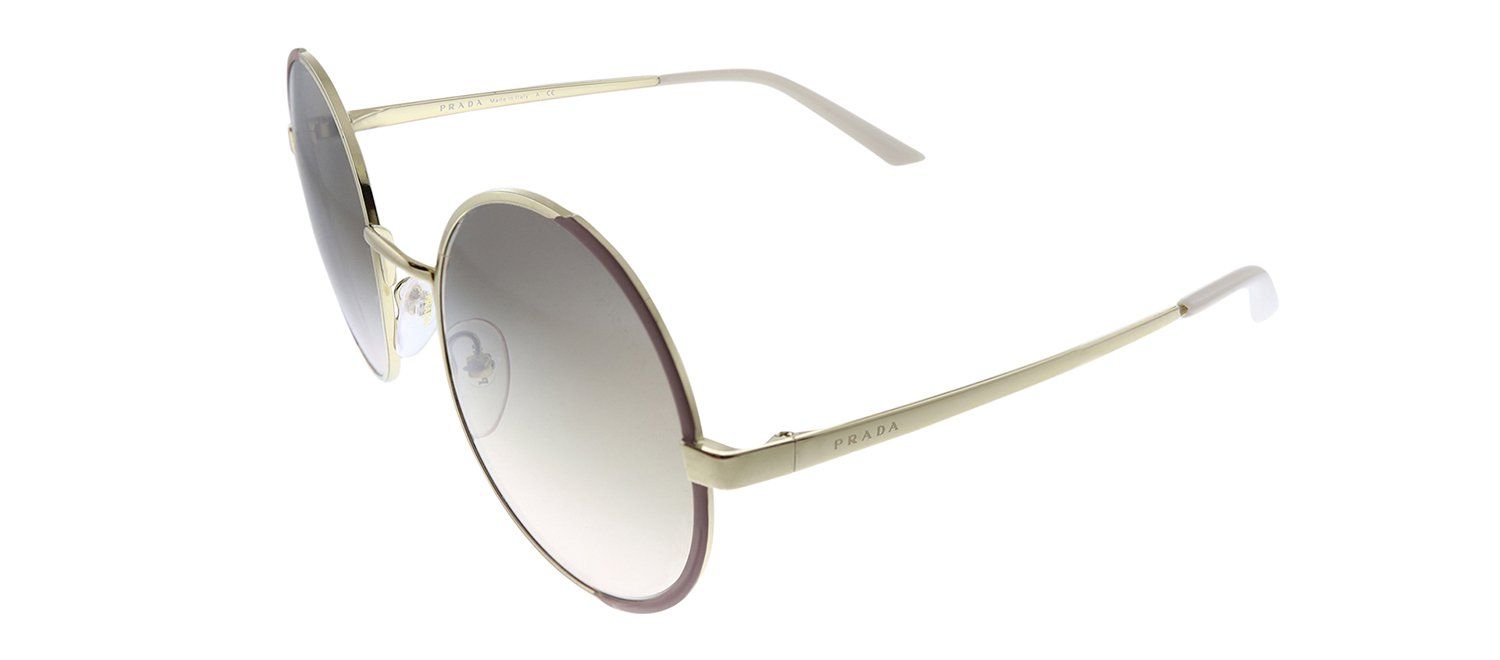 Prada PR 59XS 07B4K0 Round Metal Gold Sunglasses with Pink Gradient Lens sold by Gaffos product image thumbnail 2