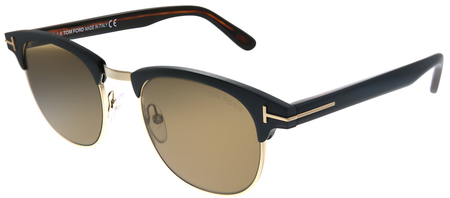 Tom Ford TF 623 02J Round Plastic Black Sunglasses with Brown Lens sold by Gaffos product image thumbnail 2