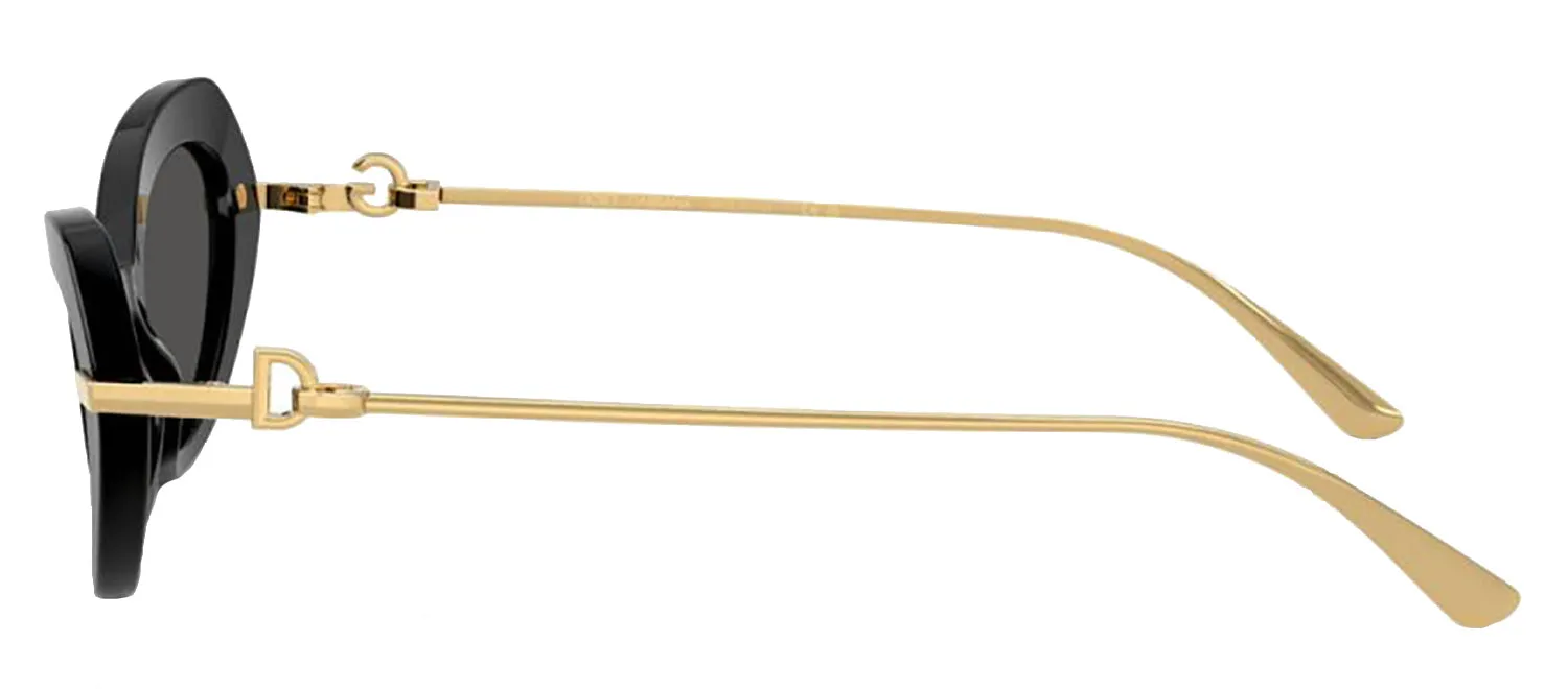 DOLCE & GABBANA DG 4473 501/87 Butterfly Black Acetate Sunglasses with Dark Grey Lens sold by Gaffos product image thumbnail 3