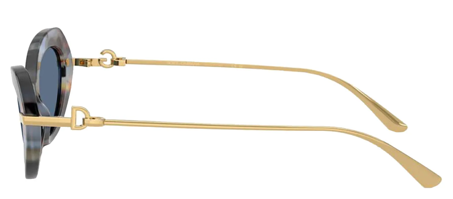 DOLCE & GABBANA DG 4473 344380 Butterfly Havana Blue Acetate Sunglasses with Blue Lens sold by Gaffos product image thumbnail 3