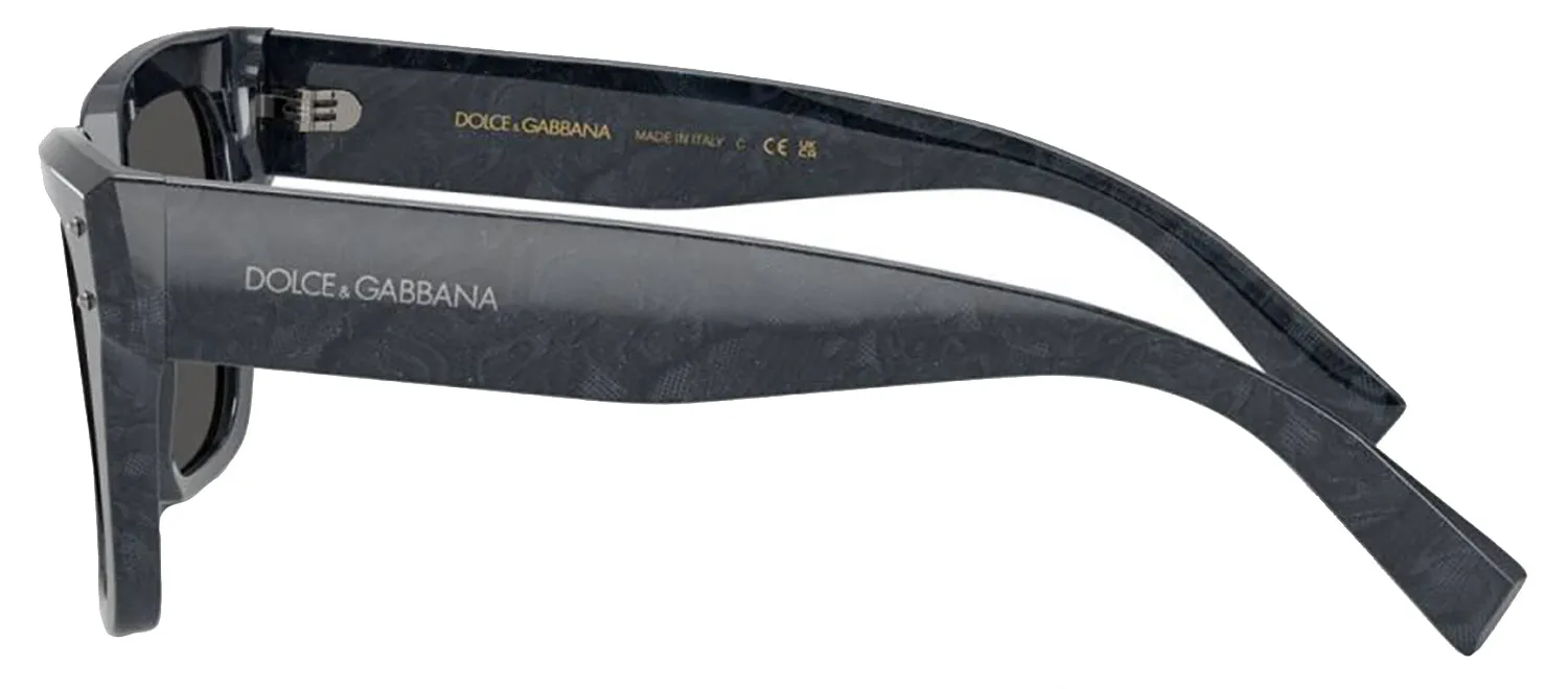 DOLCE & GABBANA DG 4471 344187 Square Grey Lace Acetate Sunglasses with Dark Grey Lens sold by Gaffos product image thumbnail 3