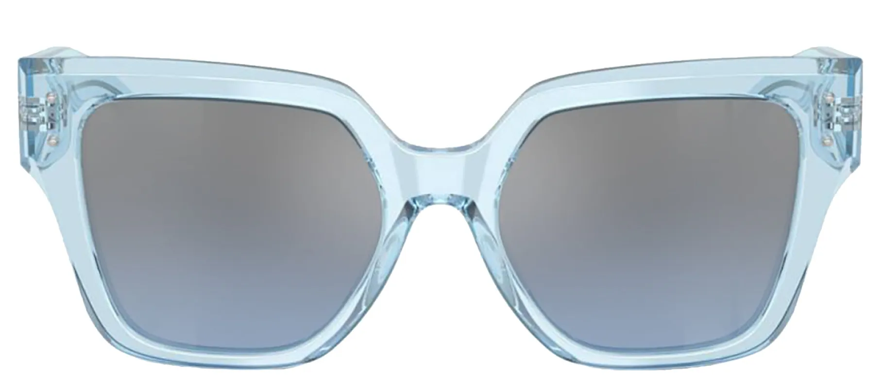 DOLCE & GABBANA DG 4471 33227C Square Transparent Blue Acetate Sunglasses with Light Blue Mirror Silver Grad Lens sold by Gaffos