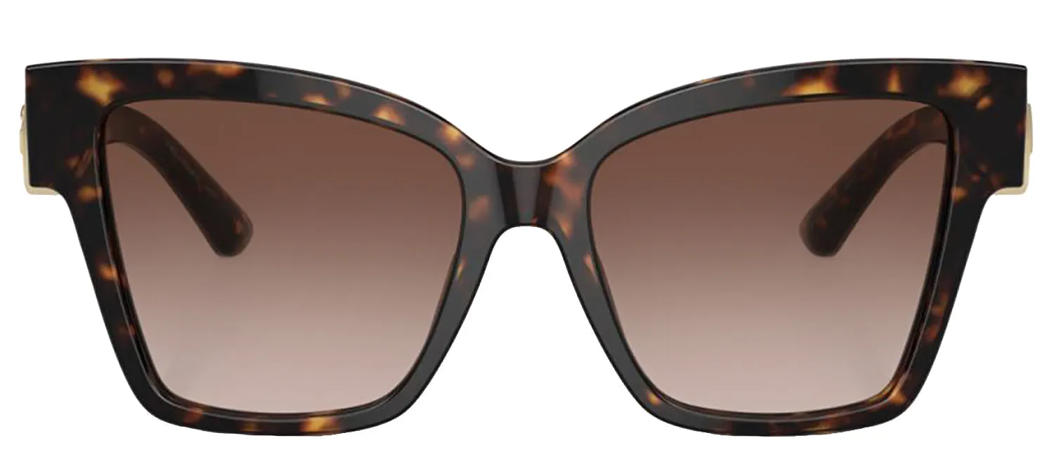 DOLCE & GABBANA DG 4470 502/13 Square Havana Acetate Sunglasses with Brown Gradient Lens sold by Gaffos