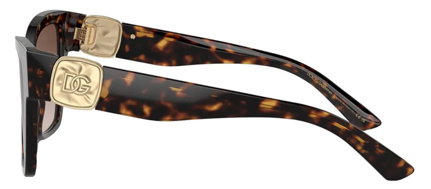 DOLCE & GABBANA DG 4470 502/13 Square Havana Acetate Sunglasses with Brown Gradient Lens sold by Gaffos product image thumbnail 3