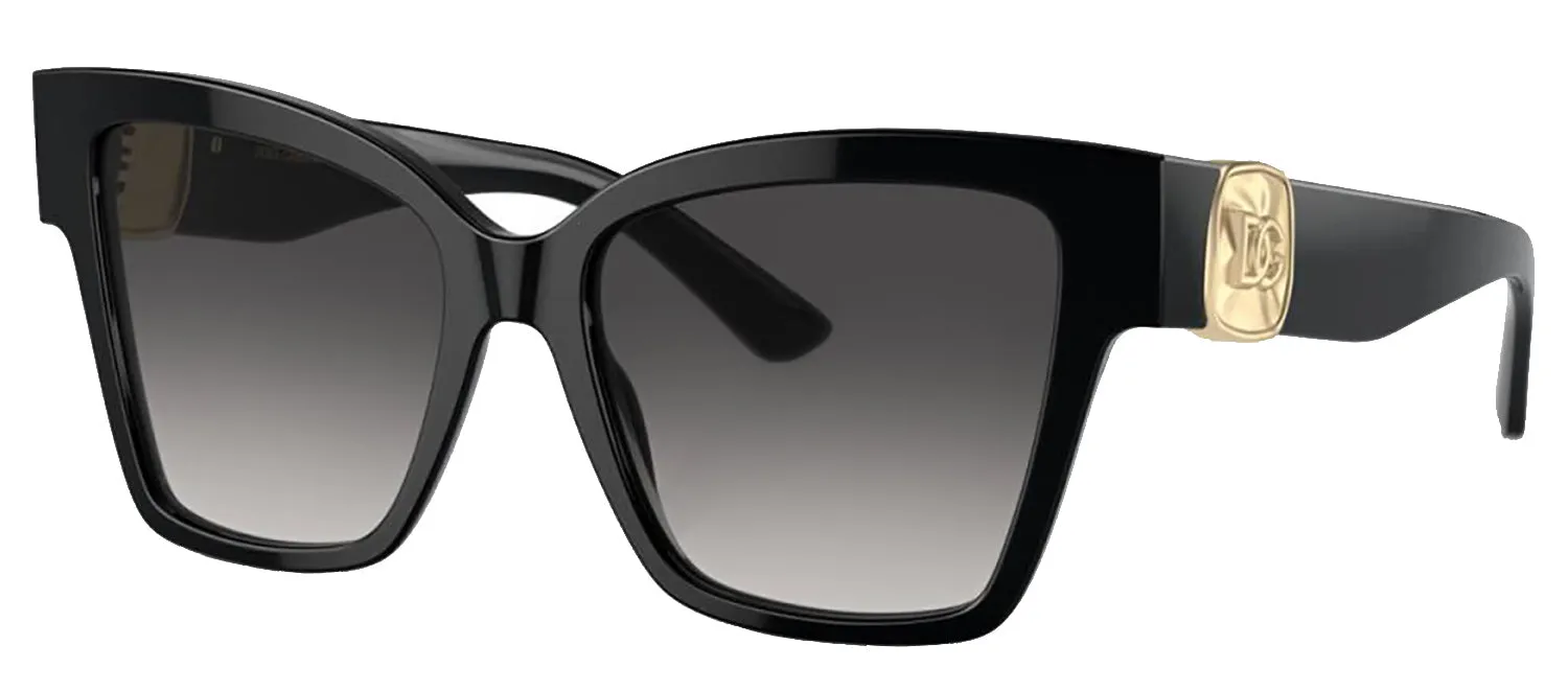 DOLCE & GABBANA DG 4470 501/8G Square Black Acetate Sunglasses with Dark Grey Lens sold by Gaffos product image thumbnail 2