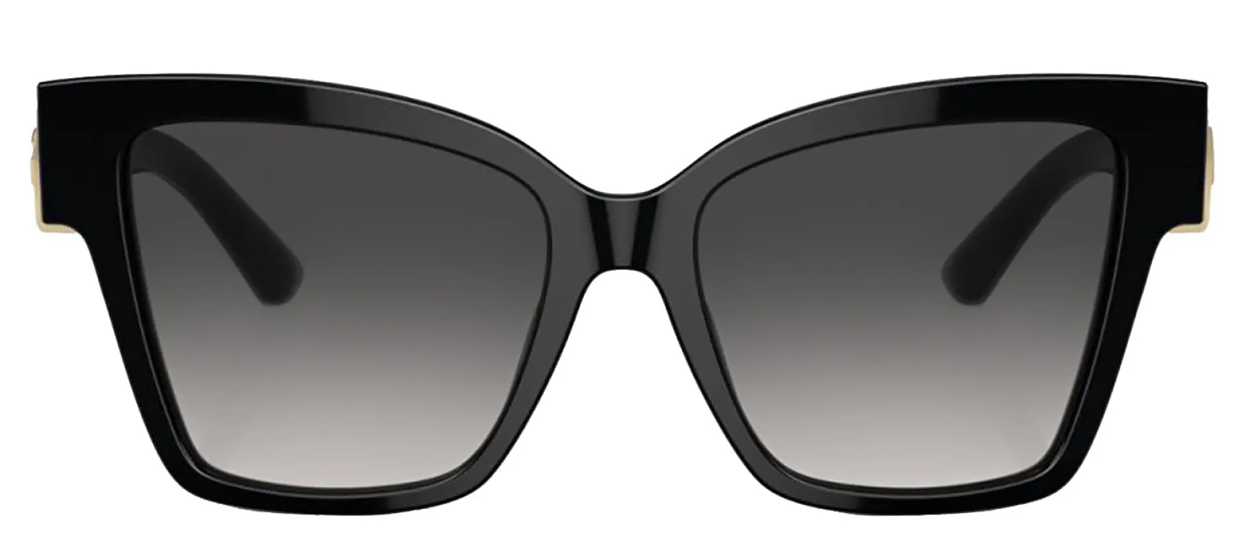 DOLCE & GABBANA DG 4470 501/8G Square Black Acetate Sunglasses with Dark Grey Lens sold by Gaffos
