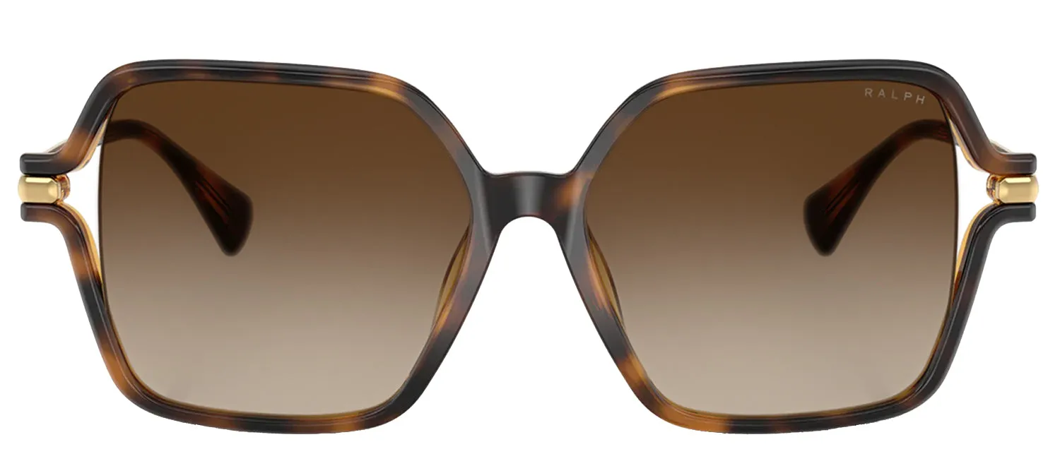 Ralph Lauren RA 5319U 500313 Square Plastic Havana Sunglasses with Brown Gradient Lens sold by Gaffos