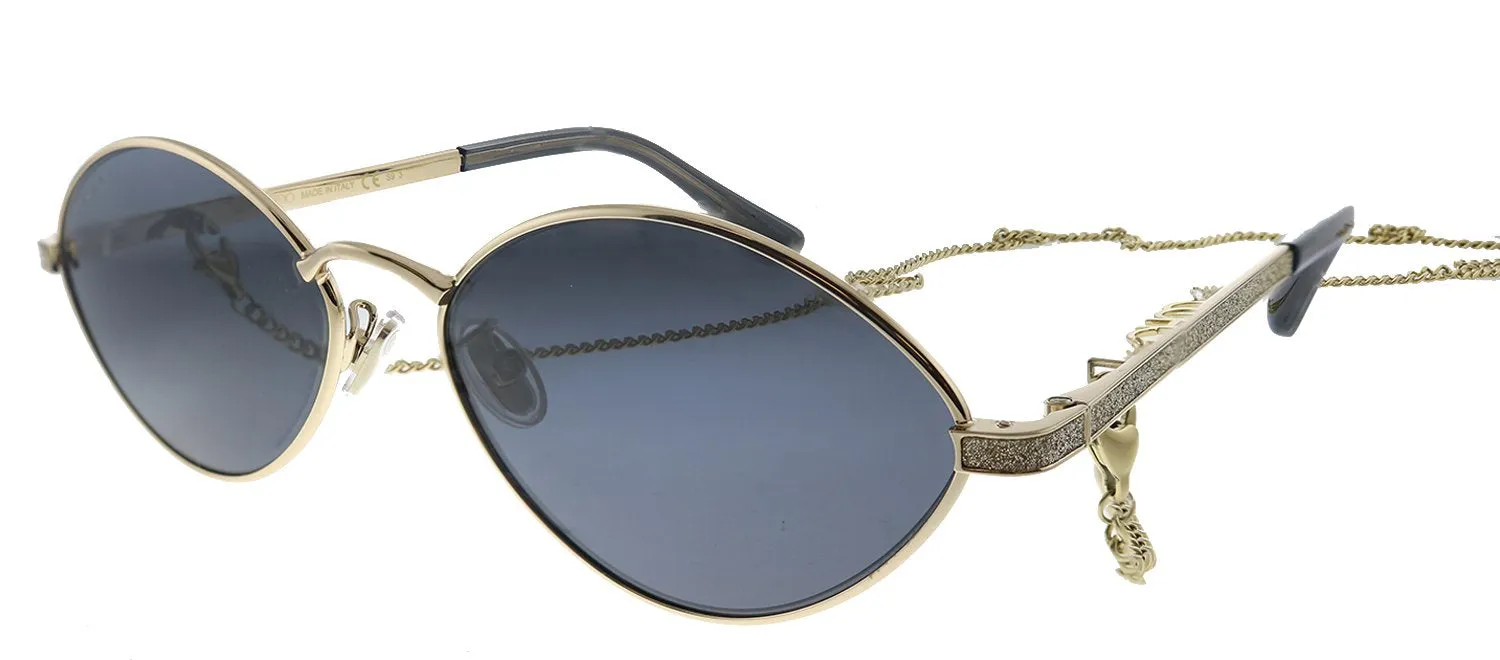 Jimmy Choo JC Sonny/S 2F7 Oval Metal Gold Sunglasses with Grey Lens sold by Gaffos product image thumbnail 5