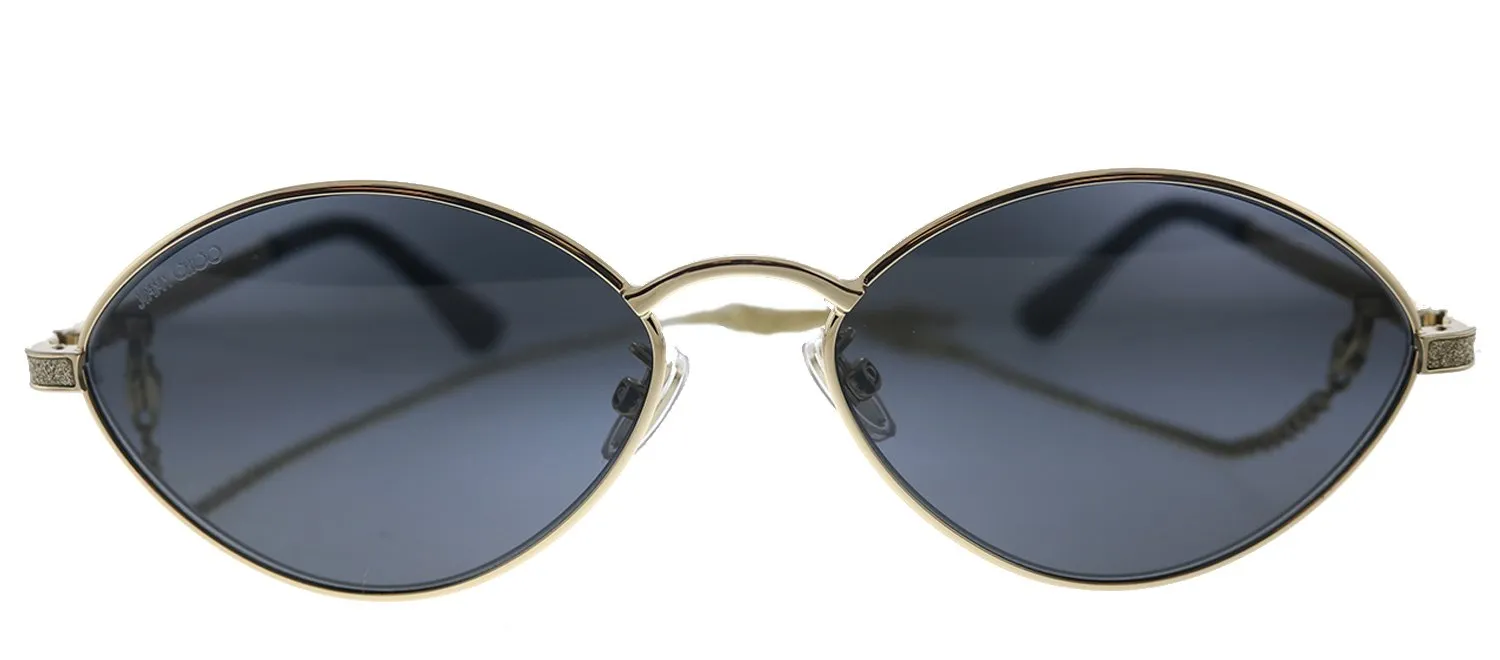 Jimmy Choo JC Sonny/S 2F7 Oval Metal Gold Sunglasses with Grey Lens sold by Gaffos product image thumbnail 4