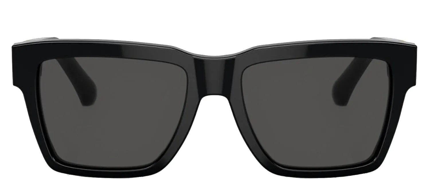 DOLCE & GABBANA DG 4465 501/87 Pilot Black Acetate Sunglasses with Dark Grey Lens sold by Gaffos