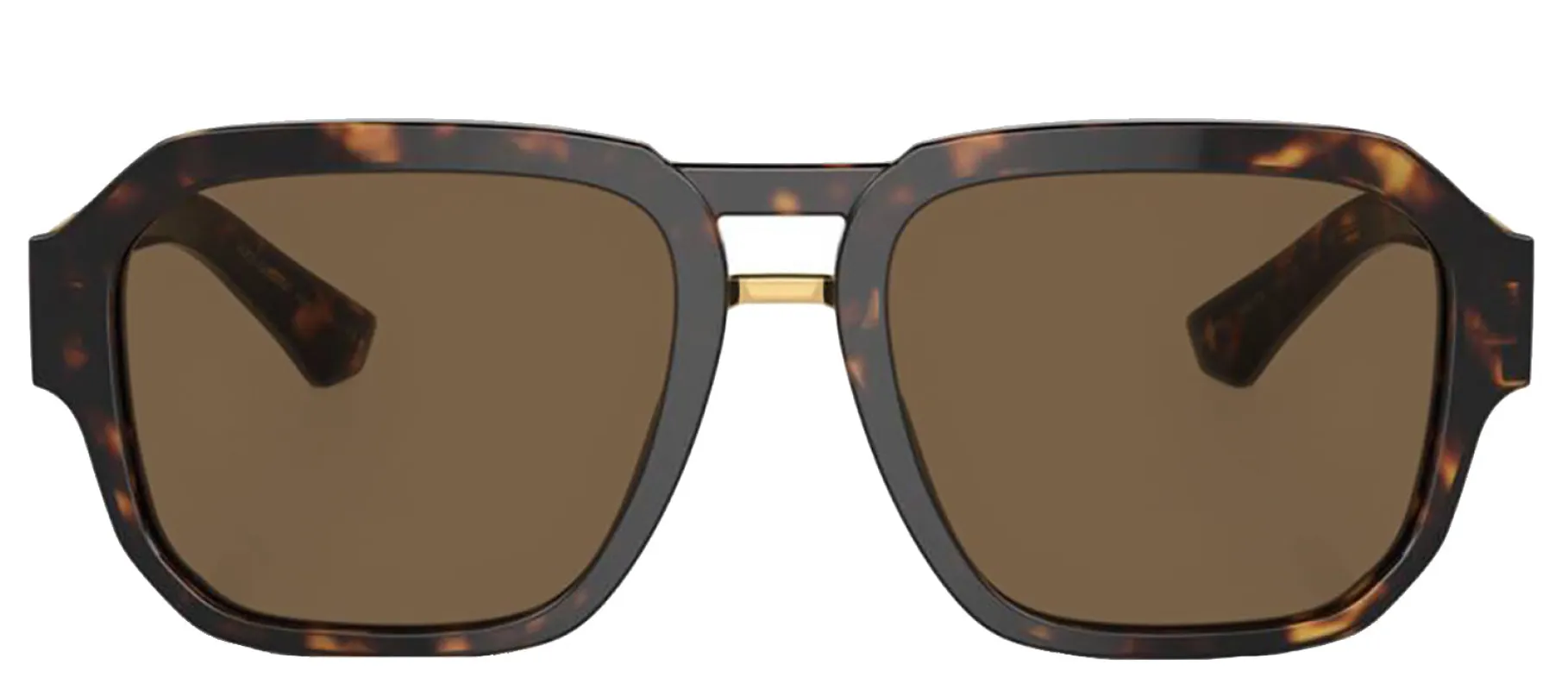 DOLCE & GABBANA DG 4464F 502/73 Pilot Havana Acetate Sunglasses with Dark Brown Lens sold by Gaffos