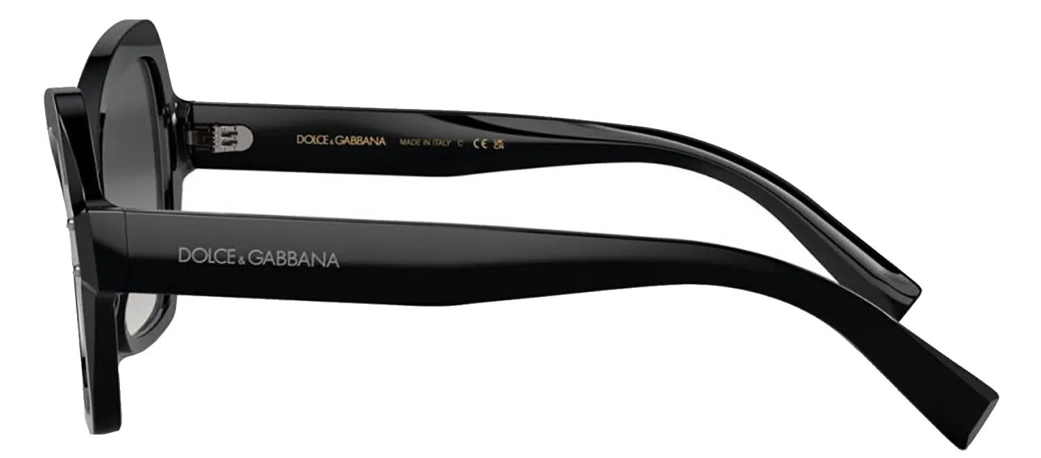 DOLCE & GABBANA DG 4463 501/8G Butterfly Black Acetate Sunglasses with Grey Gradient Lens sold by Gaffos product image thumbnail 3