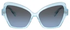 DOLCE & GABBANA DG 4463F 33227C Butterfly Transparent Blue Acetate Sunglasses with Light Blue Mirror Silver Gradient Lens sold by Gaffos