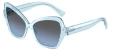 DOLCE & GABBANA DG 4463F 33227C Butterfly Transparent Blue Acetate Sunglasses with Light Blue Mirror Silver Gradient Lens sold by Gaffos