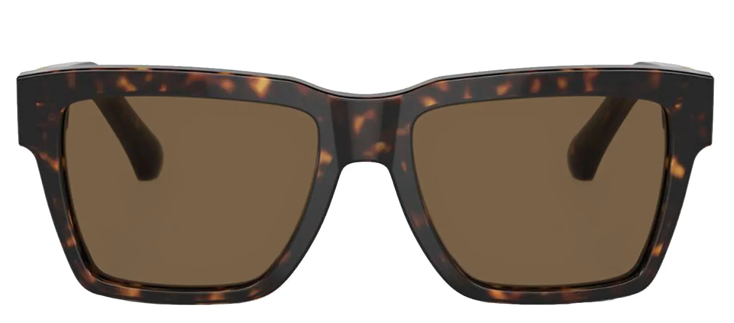 DOLCE & GABBANA DG 4465F 502/73 Pilot Havana Acetate Sunglasses with Dark Brown Lens sold by Gaffos