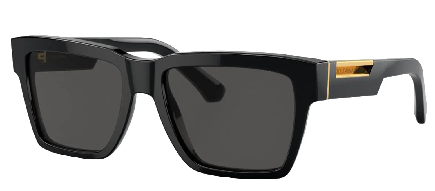 DOLCE & GABBANA DG 4465F 501/87 Pilot Black Acetate Sunglasses with Dark Grey Lens sold by Gaffos product image thumbnail 2