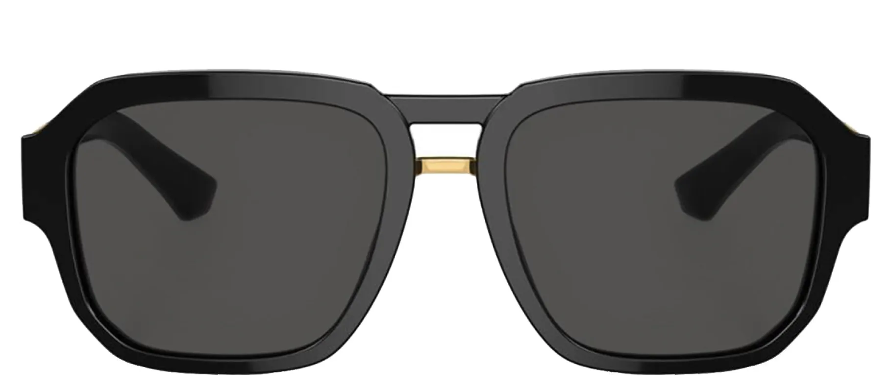 DOLCE & GABBANA DG 4464 501/87 Pilot Black Acetate Sunglasses with Dark Grey Lens sold by Gaffos