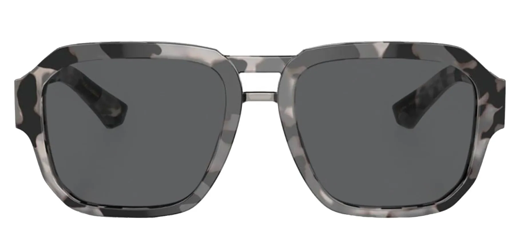DOLCE & GABBANA DG 4464 343587 Pilot Havana Grey Acetate Sunglasses with Dark Grey Lens sold by Gaffos
