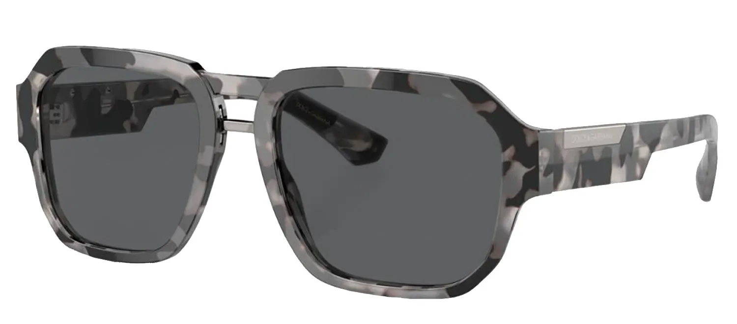 DOLCE & GABBANA DG 4464 343587 Pilot Havana Grey Acetate Sunglasses with Dark Grey Lens sold by Gaffos product image thumbnail 2